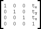 Translation matrix